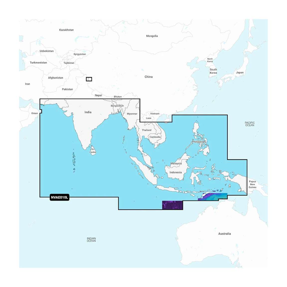 Indian Ocean & South China Sea - Marine Charts (NSAE010L)