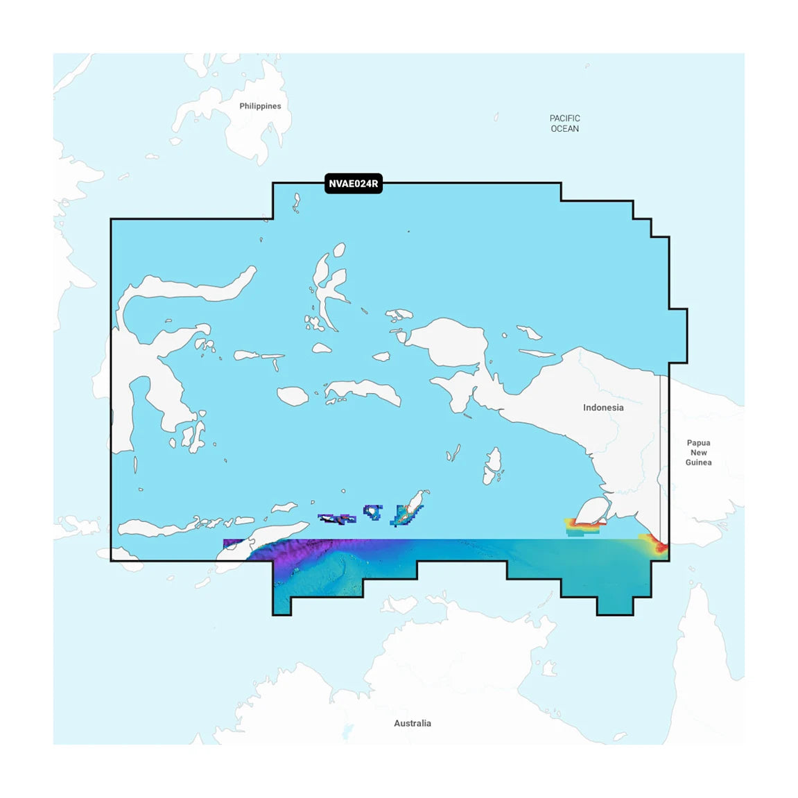 Central West Papua & East Sulawesi - Marine Charts (NSAE024R)