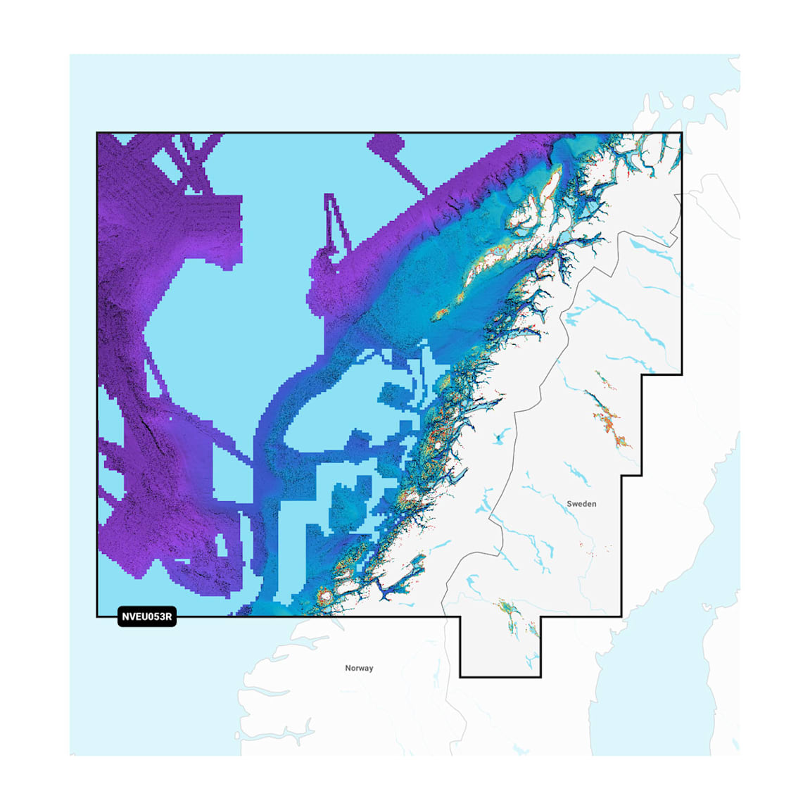 Norway, Trondheim to Tromso - Marine Charts (NSEU053R)