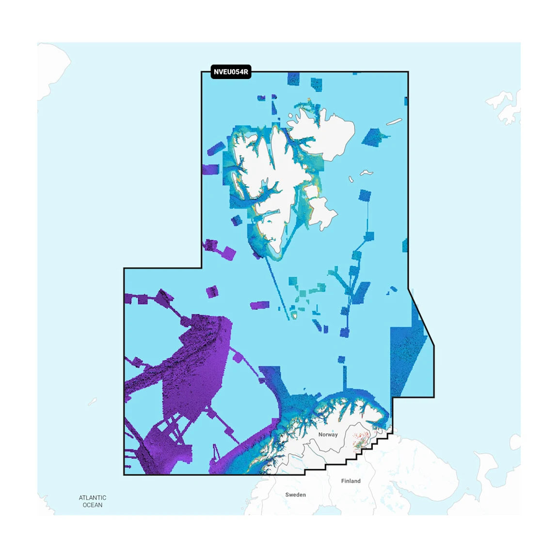 Norway, Vestfjorden to Svalbard - Marine Charts (NSEU054R)