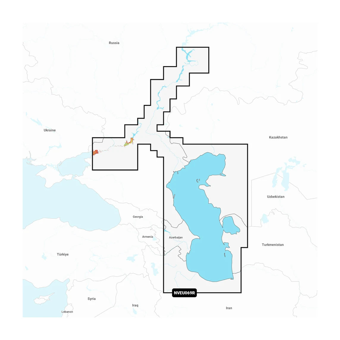 Caspian Sea & Lower Volga River - Marine Charts (NVEU069R)