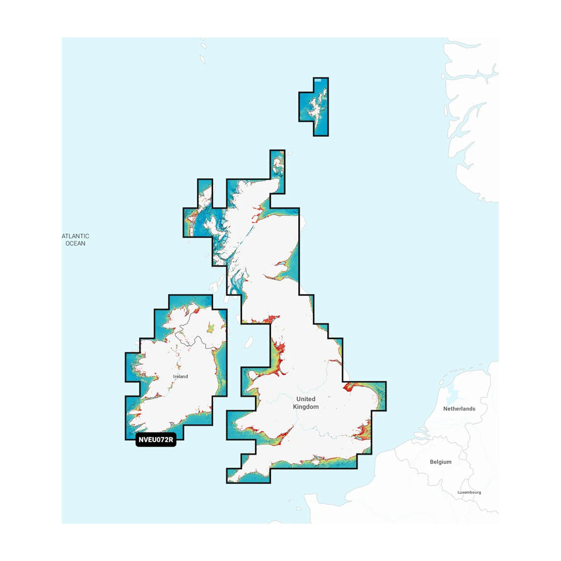 U.K. & Ireland Lakes & Rivers - Inland Marine Charts (NVEU072R)