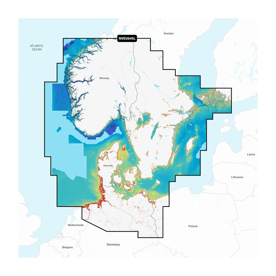 Scandinavia, South & Germany, North - Marine Charts (NSEU645L)