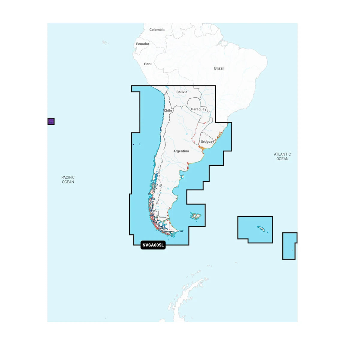 Chile, Argentina & Easter Island - Marine Charts (NSSA005L)