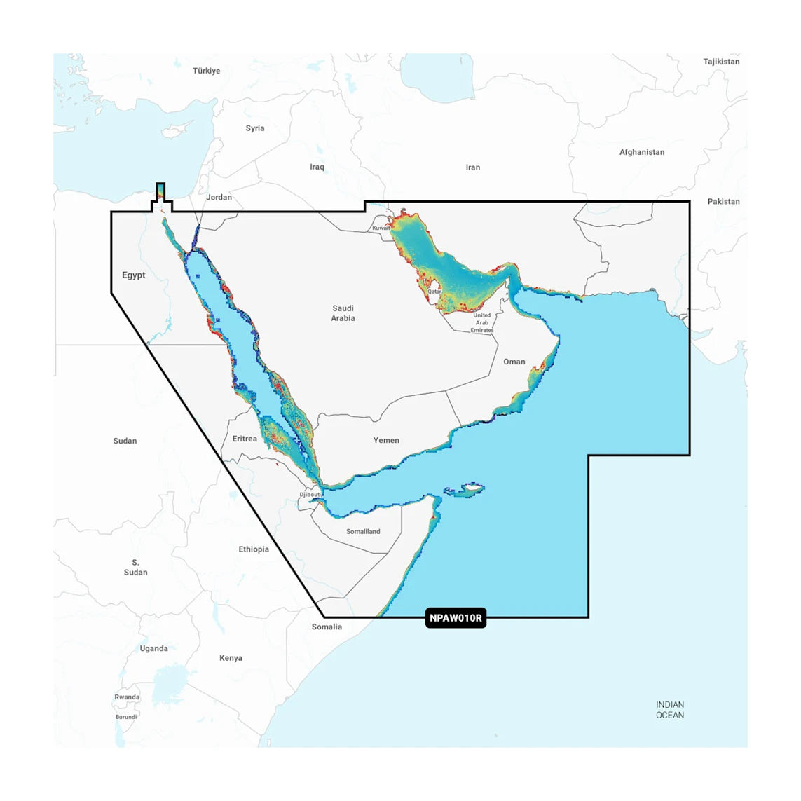 The Gulf & Red Sea - Marine Charts (NPAW010R)