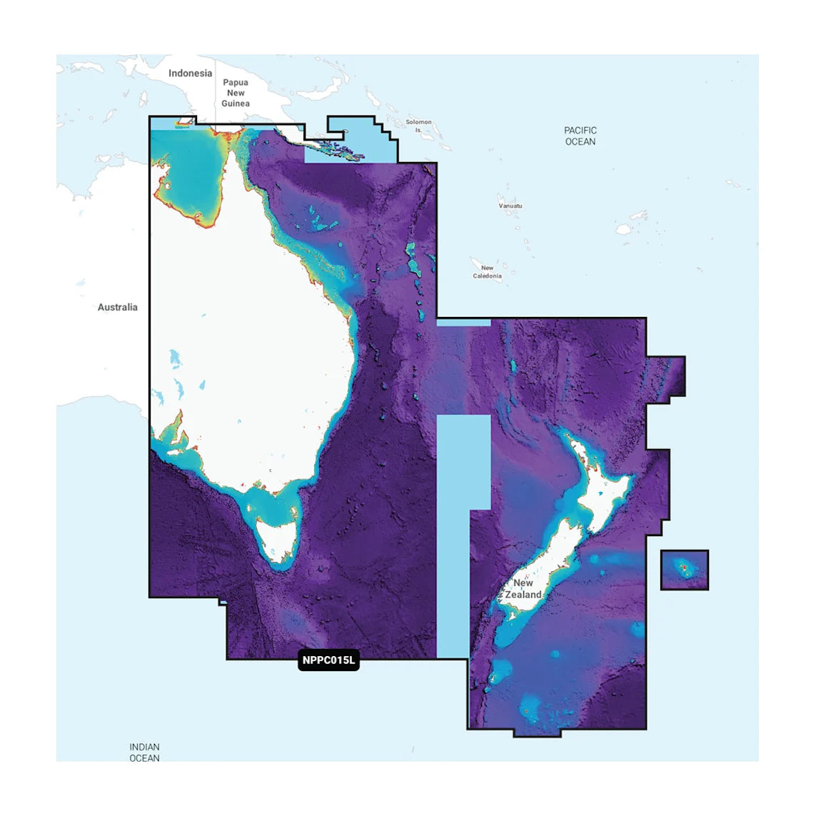 Australia, East & Central to New Zealand - Marine Charts (NPPC015L)