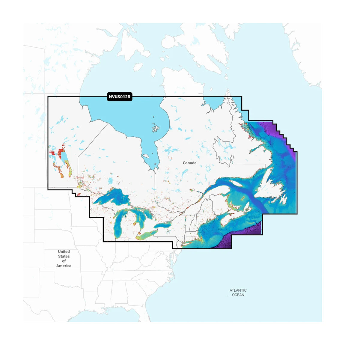 Canada, East & Great Lakes - Lakes, Rivers and Coastal Marine Charts (NSUS012R)