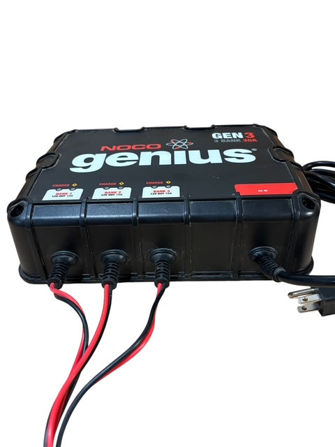 *USED* NOCO GENIUS GEN3 30A ONBOARD BATTERY CHARGER - 3 BANK