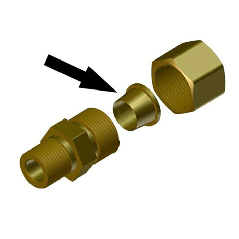 Power Pole Ferrule for 5/16" Compression fitting