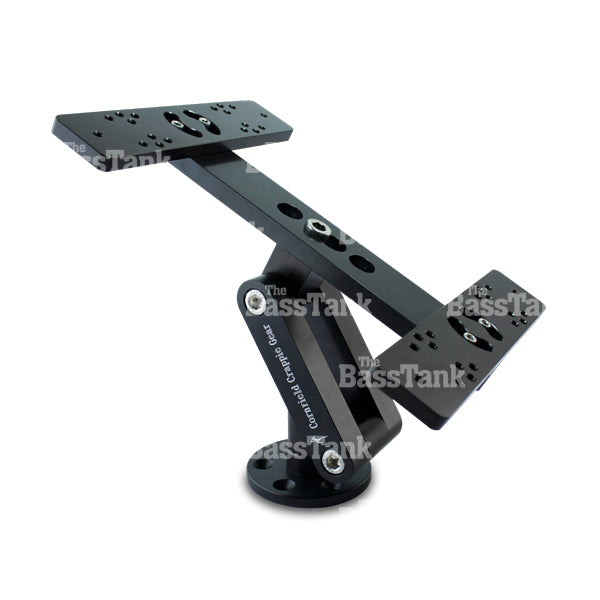 mounting brackets for fish finders Cornfield Fishing Gear Double Mount Dual Fish Finder Mount