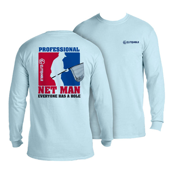 EliteAnglr® Net Man Fishing Shirt - The Bass Tank Special Edition