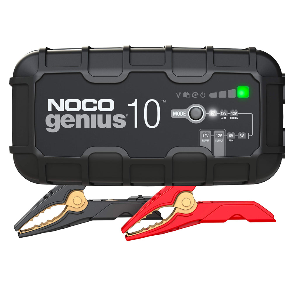 NOCO GENIUS10 6V/12V 10-Amp Smart Battery Charger – The Bass Tank