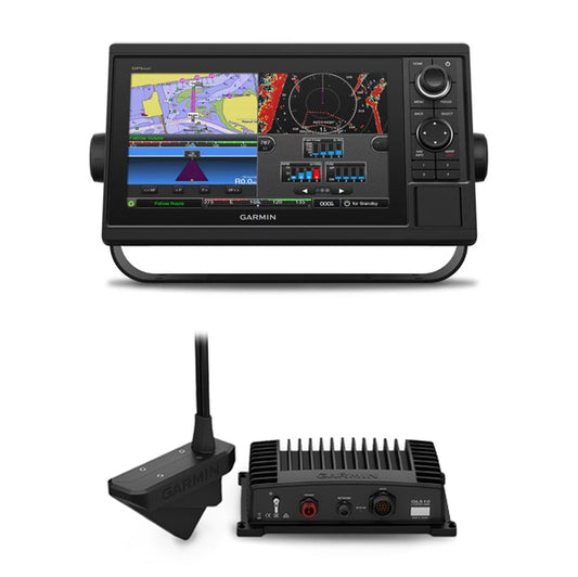 Garmin GPSMAP® 1022 Marine Chartplotter w/o Transducer + LiveScope™  LVS32 Transducer System - Factory Refurbished