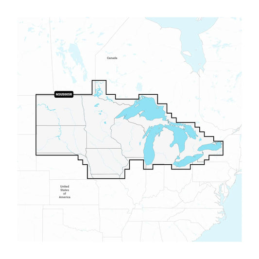 Garmin Navionics+™ - U.S. North & Great Lakes - Lakes, Rivers and Coastal Marine Charts (NSUS005R)