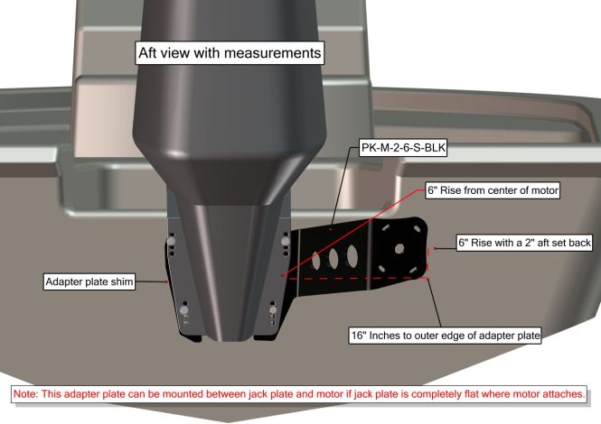 Power Pole Plate Kit M-2-6 Starboard