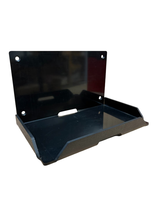 The Bass Tank battery mount for rod locker installation