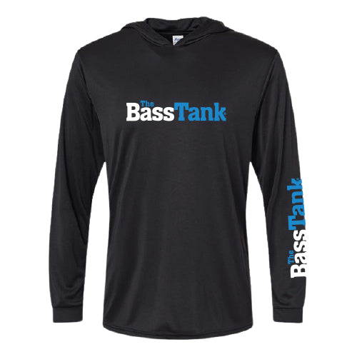 The Bass Tank Classic Navy Hooded Performance