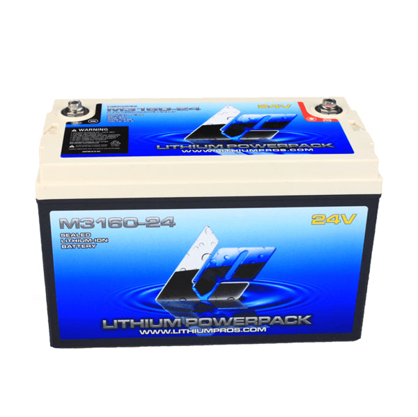 Lithium Pros M3160-24 LP Powerpack 25.6V/60 Ah - Trolling/Deep Cycle GRP 31