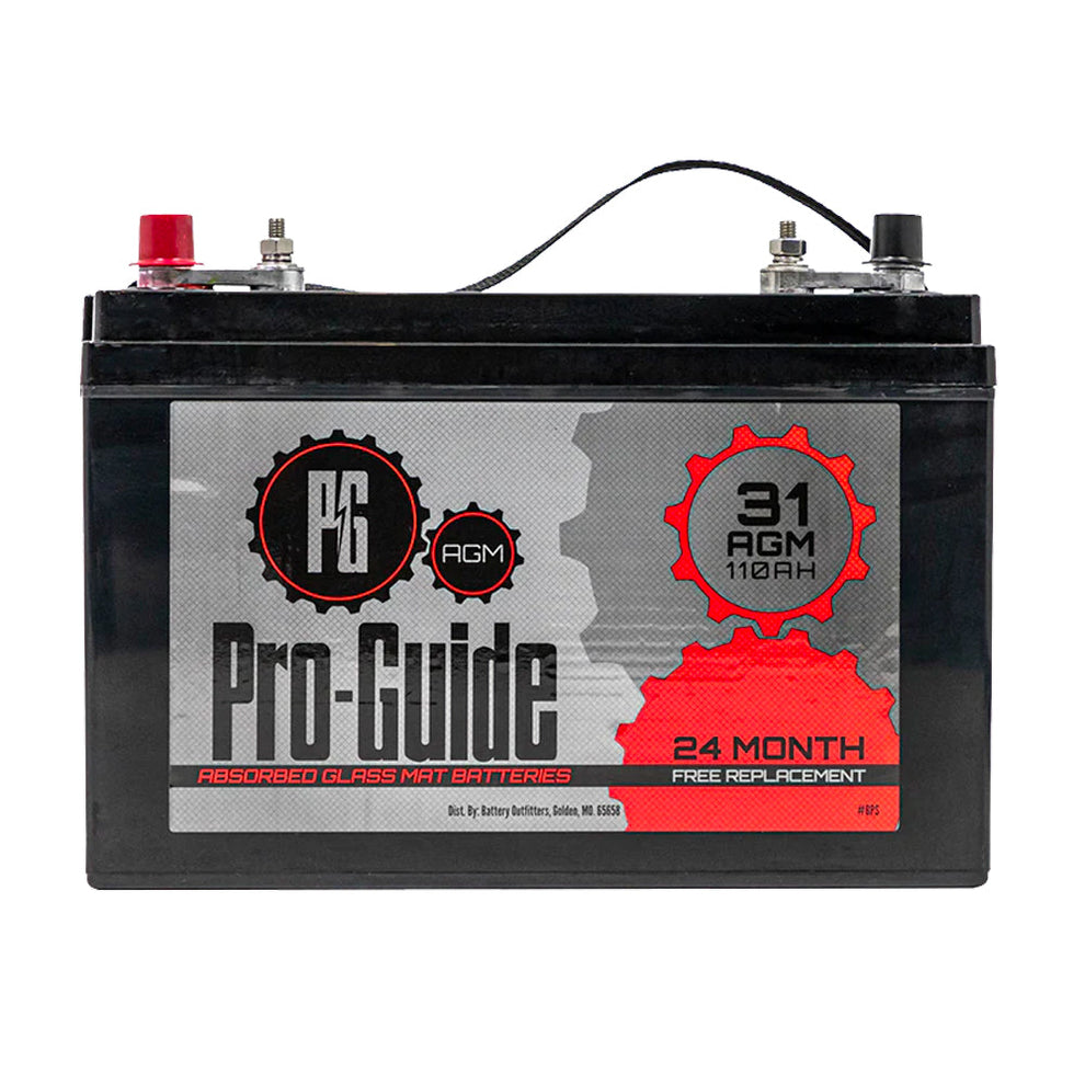 ProGuide 31AGM Marine Electronics Battery The Bass Tank