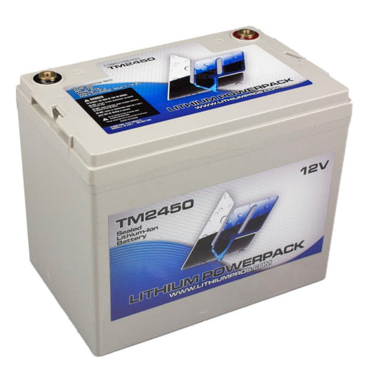 Lithium Pros TM2450 Lithium Ion Powerpack 12.8V/50 Ah Marine Battery - Trolling/Deep Cycle