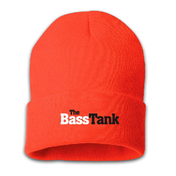 The Bass Tank® Cuffed Fishing Beanie - Orange